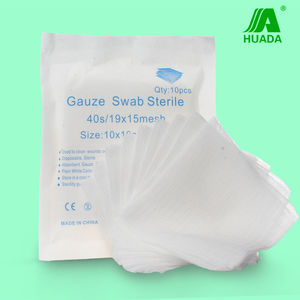 Впитывающие медицинские хирургические высококачественные 100% хлопковые стерильные марлевые тампоны - Product Image 3