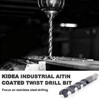 Forets hélicoïdaux KIDEA HSS-Co noirs DIN338 M35 entièrement affûtés, compatibles OEM (0,5-20 mm)