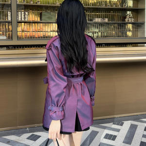 Bettergirl 2025 Début de l'automne nouveau col à rabat à manches longues ceinture fermeture à la taille lâche petit homme veste haut - Product Image 3