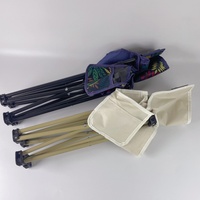 Chaise de camping pliable légère et portable avec tube en acier et tissu Oxford 600D pour repas en plein air, randonnée, pêche, usage scolaire pour enfants