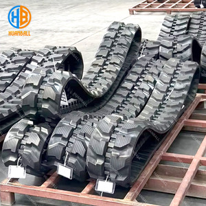 300x52.5x82W cingoli in gomma per apparecchiature Mini escavatore Caterpillar 302.7DCR - Product Image 5