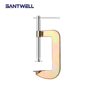 Abrazadera en G de Acero al Carbono de Grado Industrial de Alta Resistencia, Ajustable en Ángulo y Esquina, para Montaje, Carpintería, Soldadura, Encolado - Product Image 1