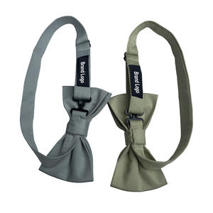 Dasi kupu-kupu poliester warna-warni dapat disesuaikan katun Solid, pola bergaris polos pola gaya kasual dasi kupu-kupu - Product Image 3