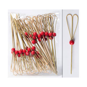 Stuzzicadenti in bambù usa e getta ecologici, spiedini in legno per taglieri <span class=keywords><strong>di</strong></span> salumi, eleganti stuzzicadenti per feste - Product Image 6