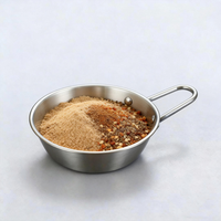 Coupe à vin coréen Makgeolli avec poignée, en acier inoxydable poli écologique, pour vin de riz et sauces, idéale pour les fêtes à domicile et les grillades