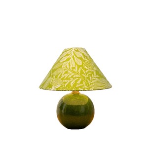 Lámpara de Mesa Estilo Vintage, Base de Cerámica Verde, Bombilla LED E27, Control de Interruptor, Ecológica, Decorativa, Luz Ambiental para Dormitorio - Product Image 5