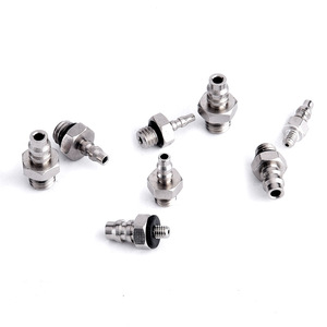 Apocalypse <b>Quick</b> Coupler Pneumatic Pagoda Head M5 M3 M6 Copper Plated Nickel Air Hose <b>Connector</b> - Product Image 1