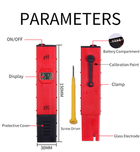 चिकित्सा उपचार या वैज्ञानिक अनुसंधान के लिए उच्च सटीकता बैकलाइट डिजिटल <span class=keywords><strong>ph</strong></span> मीटर और <span class=keywords><strong>Ph</strong></span> परीक्षक पेन - Product Image 6