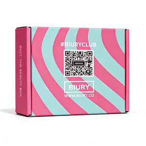 Caja <span class=keywords><strong>de</strong></span> Cartón Corrugado Rosa Menta con Impresión <span class=keywords><strong>de</strong></span> <span class=keywords><strong>Código</strong></span> QR en el Interior, Soluciones <span class=keywords><strong>de</strong></span> Empaque para Marcas <span class=keywords><strong>de</strong></span> Moda, Cajas <span class=keywords><strong>de</strong></span> Envío - Product Image 2