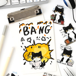Paquete de 20 Hojas de Pegatinas de Dibujos Animados de Bolas de Leche Blancas, Paquetes de Pegatinas Infantiles para Adorables Diarios Hechos a Mano - Product Image 3