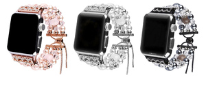 CHAUDE <span class=keywords><strong>Fantaisie</strong></span> Perle <span class=keywords><strong>Bracelet</strong></span> de Montre Pour <span class=keywords><strong>Apple</strong></span> Montre 38/40mm 42/44mm, pour iWatch Perle Sangle Série - Product Image 4