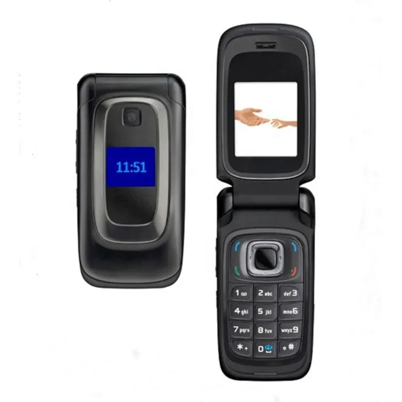 For 6085 Simple Mobile Phones 1.8" GSM 2G Network FM radio 6085 Flip Unlocked Cellphone