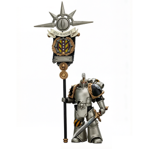 JOYTOY <span class=keywords><strong>Warhammer</strong></span> Horus Heresy Iron Warriors Portador del Estándar Figura de Acción a Escala 1/18 Modelo Articulado Coleccionable - Product Image 1