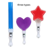 3 Styles Coeur Étoile Scène Concert Fête LED Bâtons Lumineux pour Mariage Acclamations Props Event Party Plastic Flash Glowing Sticks