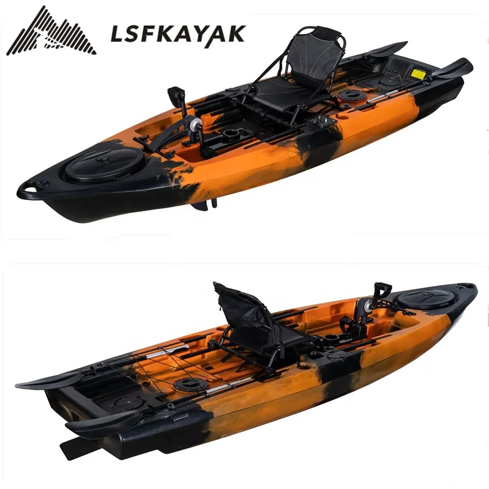 Chèo thuyền nhựa đánh cá đại dương Kayak đạp Lái Thuyền 1 người giá cho đại dương nước