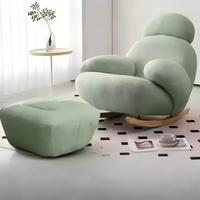 Fauteuil inclinable moderne à rembourrage en éponge unique avec accoudoirs à bascule pour salon, chambre, appartement, villa, hôtel