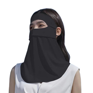 Masque de protection solaire intégral en soie glacée pour femmes, respirant, protection UV, pour le cyclisme estival - Product Image 5