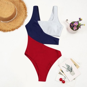 Traje de Baño Bikini Personalizado de Una Pieza para Mujer, Estampado a Cuadros, Nuevo, para Vacaciones y Baño, Venta al Por Mayor - Product Image 1