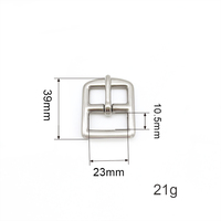 Boucle de ceinture en acier inoxydable personnalisée avec logo 23 mm 26 mm pour ceintures homme, bagages et sangles de sac en cuir