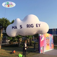 Ballon nuage gonflable personnalisé avec certification CE, en PVC, impression sérigraphique pour la publicité et la décoration d'événements