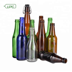 Kostenloses Muster individuelles Saftgetränk Bierglasflasche 12 Unzen 330 ml bernsteingrüne transparente Bierflasche - Product Image 4