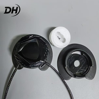 Boucle de chaussure rotative à facettes diamantées avec logo personnalisé, sans attache, durable, couleur personnalisée, fil d'acier automatique pour verrouillage, pour le sport