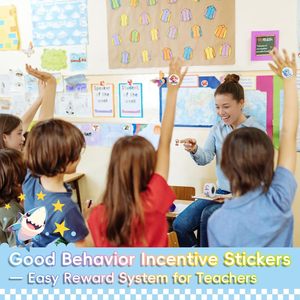 Pegatinas de animales personalizables de alta definición, bonita pegatina duradera para niños con palabras motivacionales para útiles escolares de recompensa para niños - Product Image 6