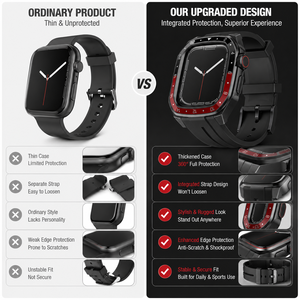 Nuova custodia protettiva robusta Armor Pro antiurto in due pezzi integrati con elegante cinturino per <span class=keywords><strong>Apple</strong></span> <span class=keywords><strong>Watch</strong></span> <span class=keywords><strong>6</strong></span> 7 8 9 10 11 - Product Image 4