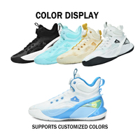 Chaussures de basket-ball montantes pour hommes, système de laçage rapide à boucle rotative, double protection TPU, légères, amortissantes, chaussures de sport performantes