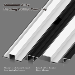 Moderno profilo in lega di alluminio per soffitti sospesi di ville, accessorio per <span class=keywords><strong>cartongesso</strong></span> con scanalatura decorativa a muro e shadow gap - Product Image 3