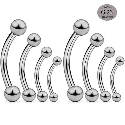 Gaby 16G Titanium G23 ASTM-F136 filo esterno Daith Rings anello per sopracciglia Prince Albert Piercing Body Jewelry