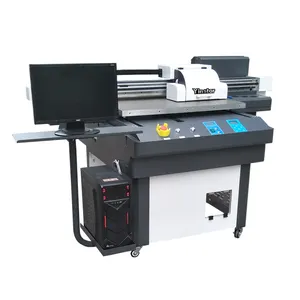 Yinstar 2023 populaire 9060 imprimante d'étiquettes uv dtf à plat tasse d'impression grand format/machine d'imprimante bois/verre/métal