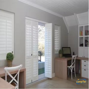 Andexin Vintage Shabby Chic Old Wooden <strong>Shutter</strong> <strong>Mirror</strong> - Product Image 6