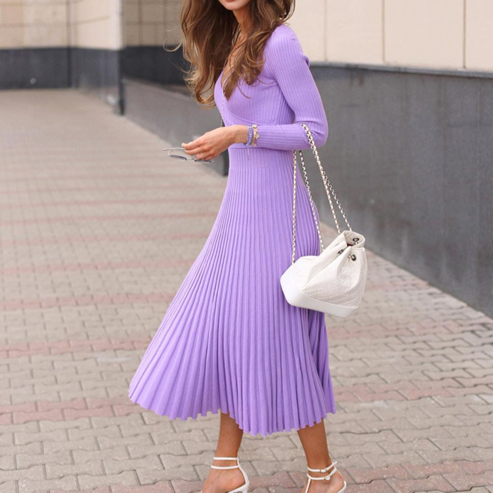 China Wholesale Ladies Winter Dress Latest Design Women's Dresses Winter  Fashion Red Winter Knit Dress| Alibaba.com
