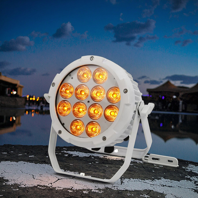 Battery Operated Flat Aluminium Led Par Light 12x18W RGBWYP Spotlight for Wedding Party Show Dj Booth Disco Club Uplight