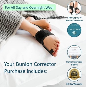 2-Pack Unisex Orthopedic Bunion Corrector Splint Hallux Valgus Pain Relief Adjustable <strong>Support</strong> Comfortable Hammer <strong>Toe</strong> - Product Image 4