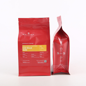ที่กำหนดเองการพิมพ์ด้านล่างแบนเมล็ดกาแฟบรรจุภัณฑ์ถุงที่มีวาล์วทางเดียว - Product Image 6
