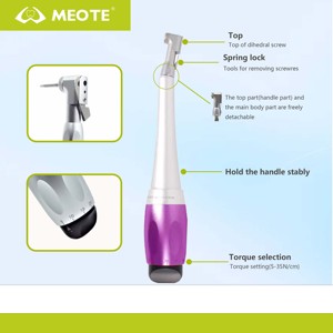 Chiave dinamometrica universale avanzata per impianto dentale con testina di fermo regolabile da 5-35n. Cm con strumento dentista 16 pz - Product Image 2