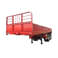 60 тонн 3 Ось боковой оптом грузовой транспортер смежный трейлер