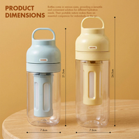 Bouteille infuseur à thé portable Everich 680 ml, bouteille d'eau en plastique anti-fuite avec filtre pour thé en feuilles