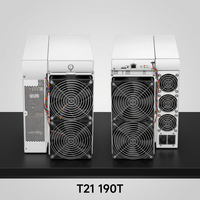 Machine de minage de crypto-monnaies Hot T21 190T 3610W, rig de minage ASIC SHA-256, Bitmain Antminer T21 190T pour la crypto-monnaie