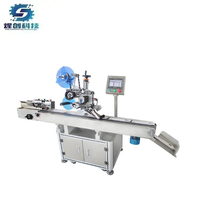 Machine automatique d'autocollant d'étiquettes d'avion plat de côté supérieur de boîte en plastique étiqueteuse automatique d'étiqueteuse à vendre