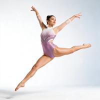 Justaucorps de gymnastique rythmique pour filles et enfants, en tissu premium, confortable, extensible, respirant, pour la compétition, la performance et le quotidien
