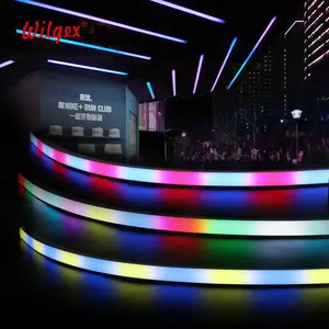 Parti silikon 20x20mm piksel RGB SPI programlanabilir otel LED Neon kordonlu lamba şerit