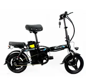 DISIYUAN D418 Foldable e bike 350W 500W 14'' Folding eBike Pedal Assist Electric City Bike Electric Bike