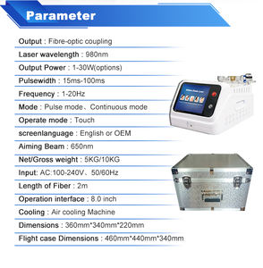 Máquina Láser Dental de <span class=keywords><strong>Diodo</strong></span> de 980nm para Blanqueamiento Dental, Fisioterapia, Alivio del Dolor, Tratamiento de Hongos en las Uñas y Vasculares - Product Image 3