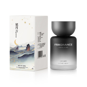 Aromatizante para Auto en Vidrio <span class=keywords><strong>con</strong></span> Diseño de Estrella y <span class=keywords><strong>Luna</strong></span>, Perfume de Alta Gama para el Interior <span class=keywords><strong>del</strong></span> Vehículo - Product Image 1
