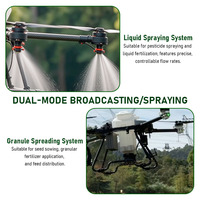 Drones agricoles de pulvérisation, étanches IP67, en fibre de carbone, modulaires, pour pesticides, engrais, semis, vergers, rizières, agriculture