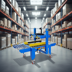 Macchina sigillatrice per sigillare nastro in cartone con guida laterale Semi automatica - Product Image 2