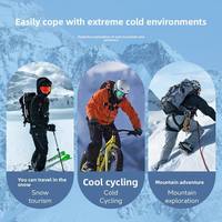 Chaussettes de ski en laine mérinos sur mesure, longues, anti-froid, très élastiques, pour l'alpinisme en extérieur, avec logo intégré